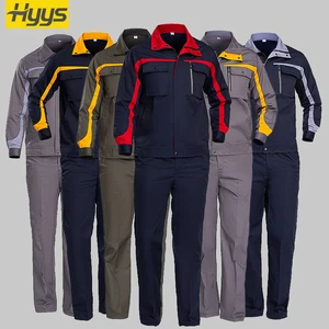 Factory Direct Spring Workwear Jacket and Pants Work Scrub Uniform Custom Construction Suit Overalls Car Repair Work Clothes