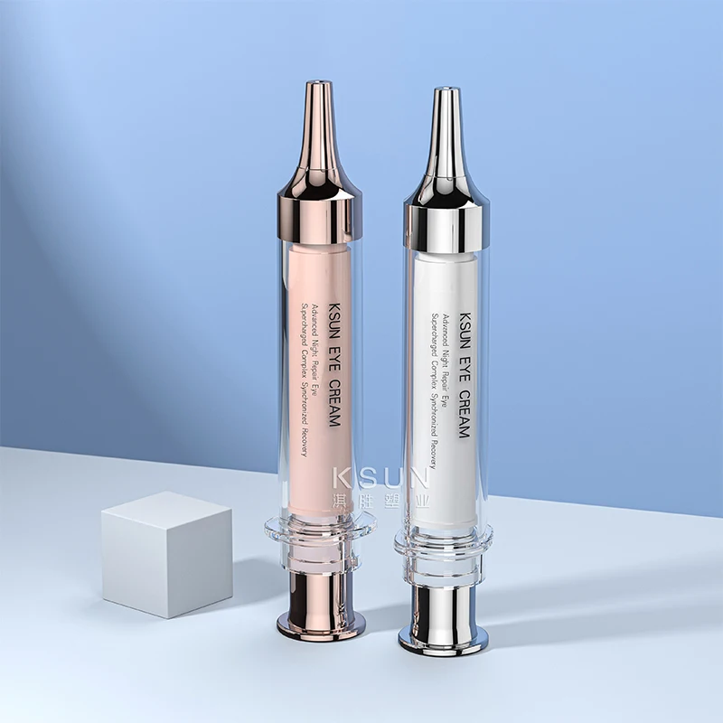 10ml Cosmetic Syringe Shaped PS Material Serum Syringe Bottle for Eye Cream Injection Tube Bottle Cosmetic Syringe Bottle