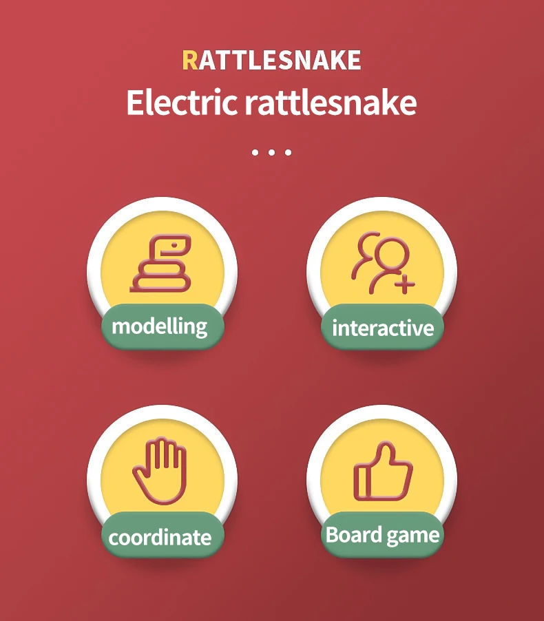 Hungry Snake With Smart Electric Board Game And Sounds Rattlesnake