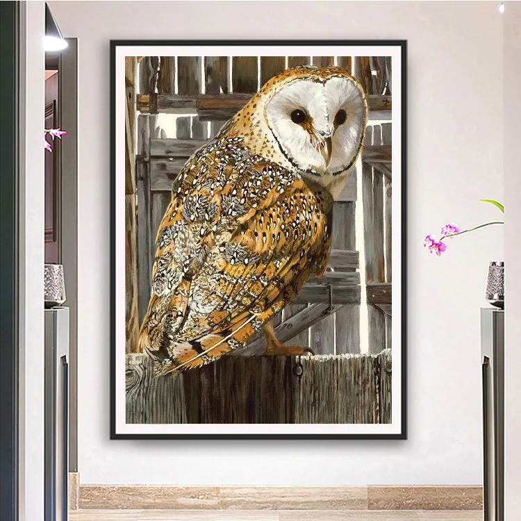 Modern Diamond Painting Animals Owl Living Room Decor Full Square
