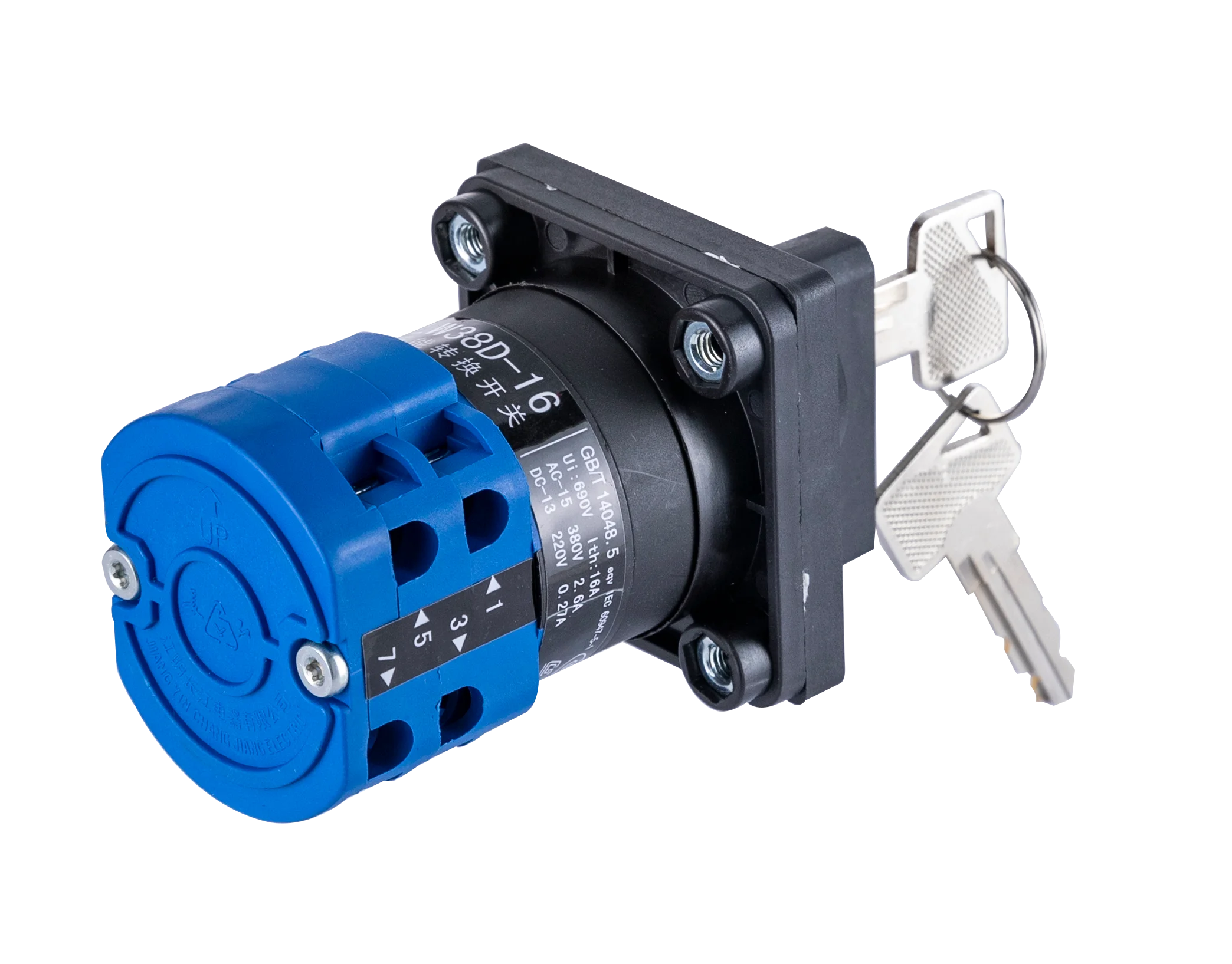Factory Price 3 Phase Rotary Switch with Key Manual Changeover Feature