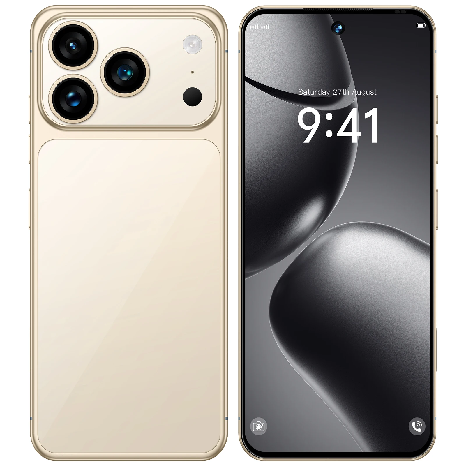 2025 2025年最新i17 Pro max 7.3インチ HD 4K Android 15 16GB+1TB
