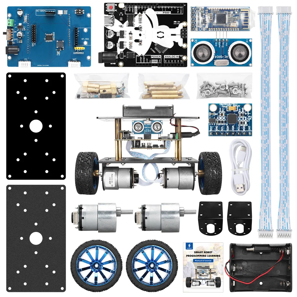 Tscinbuny New Factory Balancing Robot 2WD Open Source 328p Smart Robot Car Kit STEM Education Robot Kit
