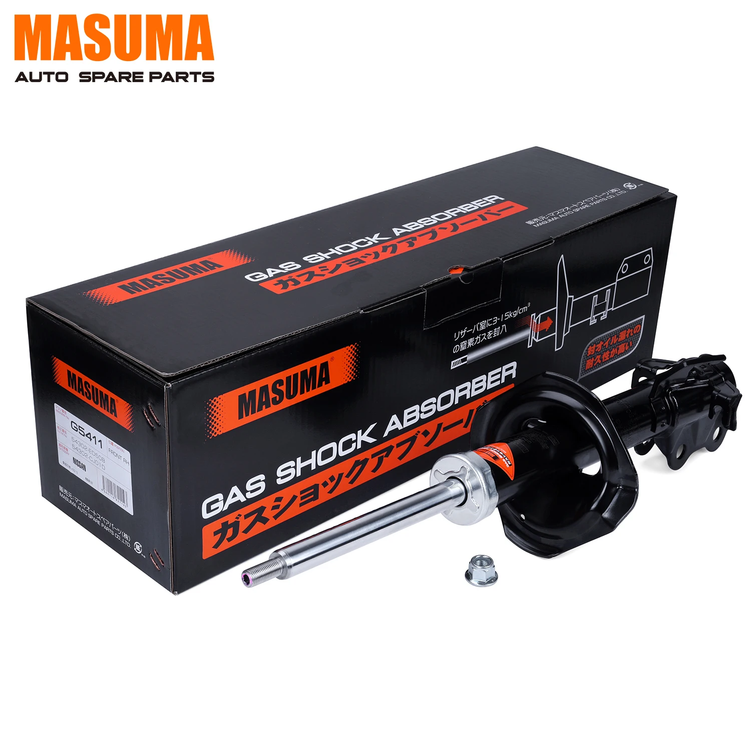 Source G5411 MASUMA Spare Parts Front Axle right MacPherson strut 
