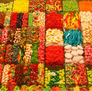 Candies wholesale variety shape fruity soft dulces gummy candy sweets