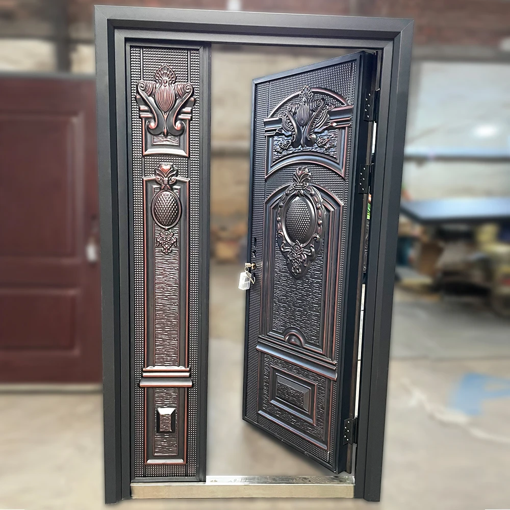 Latest Design Luxury Style High Quality Cast Aluminum Door Steel Security Interior Door With Cheap Price