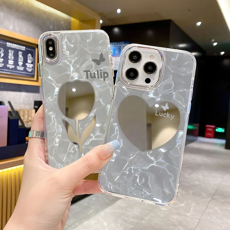 Чехол для мобильного телефона Laudtec Luxury Mirror с защитой для макияжа TPU для iPhone 16 15 14 13 12 11pro max  