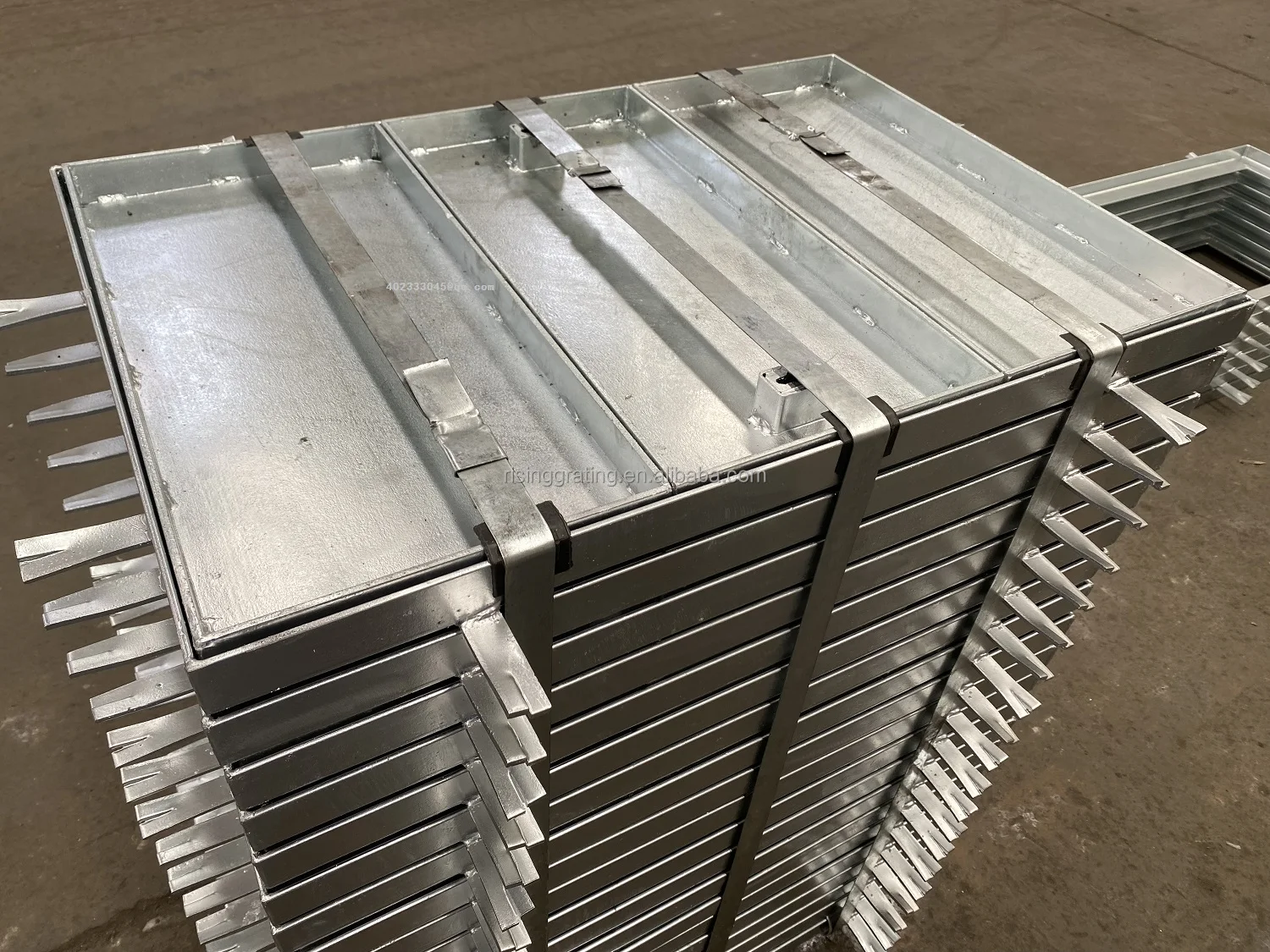 850lx700w Singapore Lta Pedestrian Concrete Infill Steel Grating ...