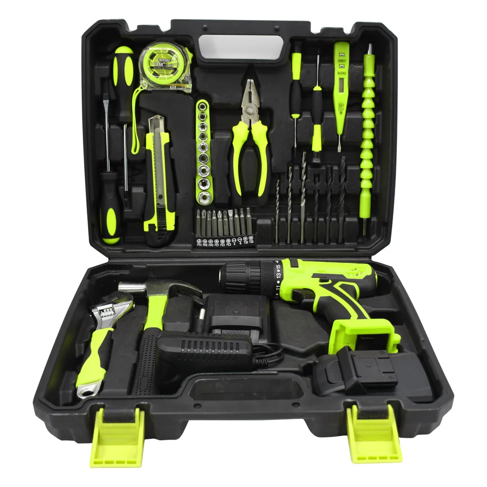 Набор беспроводных сверлильных станков, Комплект высококачественных инструментов 21 в