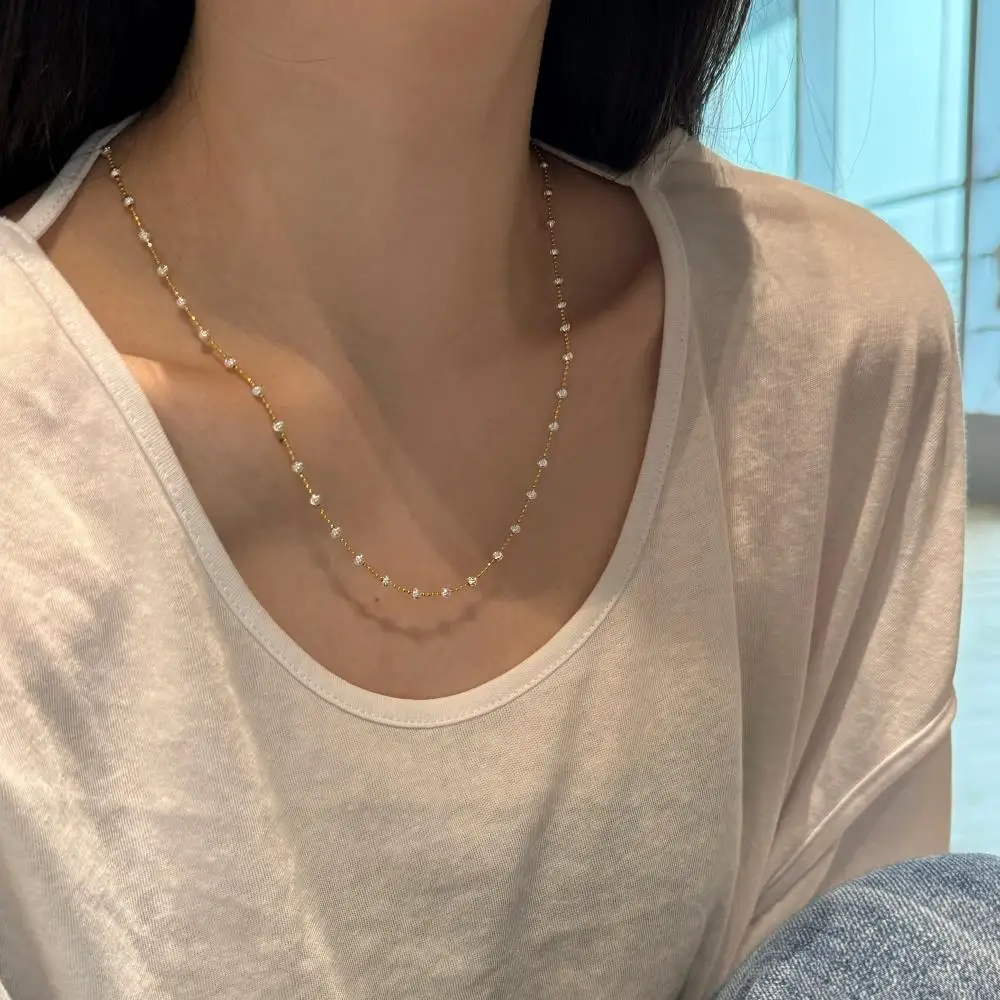 KAKODIY high quality new product design 18K gold plated 925 sterling silver beaded chain women's necklace detail 2