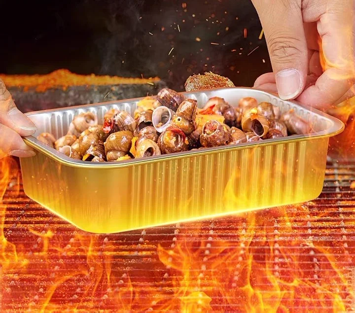 C450 15oz Wadah Aluminium Foil Tahan Panas Korea Mangkuk/Loyang Cupcake Serbaguna Gelas Kue Microwave Tutup PP Kemasan