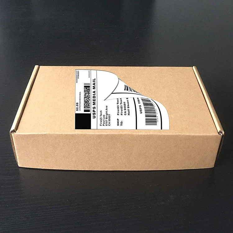 A4  Adhesive Half Paper Label Sheet Labels Blank for Express Shipping