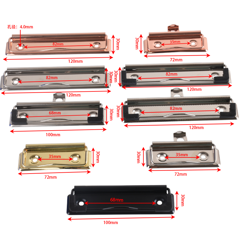 Зажим для бумаги Karwo 70x30 мм с