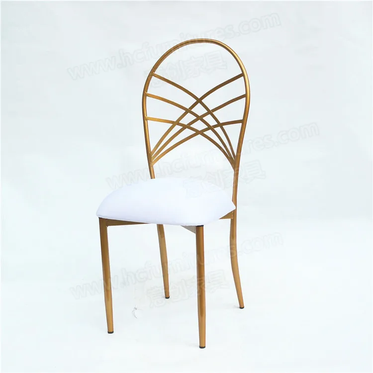 gold cross back chairs