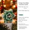 Snowflake Scented Candle-Green