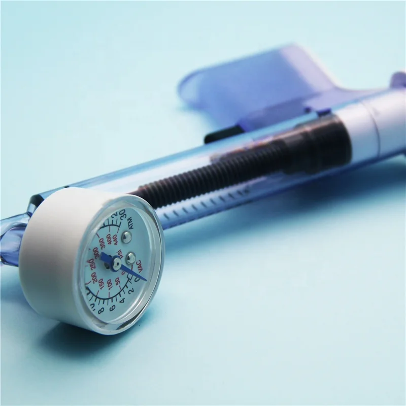 Tianck Consumable Medical Device Cardiac Angiography SC Balloon Catheter Pressure Gage Manometer Inflation Device