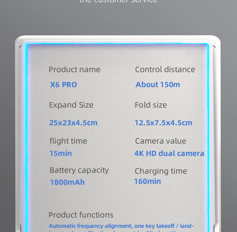 2022 New X6 Pro Drones 4k Hd Camera Wifi Fpv Avoidance Optical Flow ...