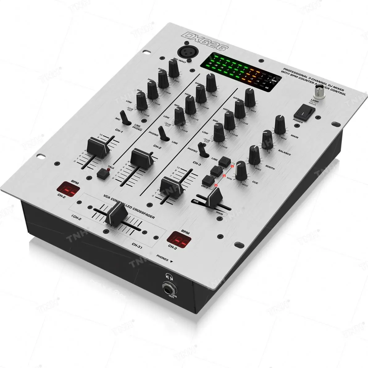TNH MC-DX626 Professional 3-Channel EQ Scratch-Proof Dj Controller