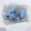 Paquete de 4 azules con revestimiento de tela.