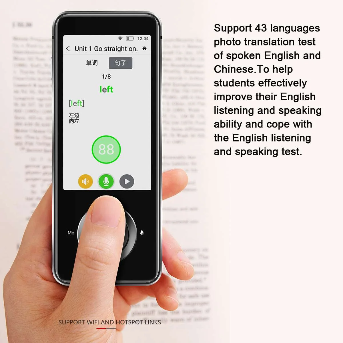 Multi Languages in Real Time Instant Pocket Language Translator Translate Audio in English Translator