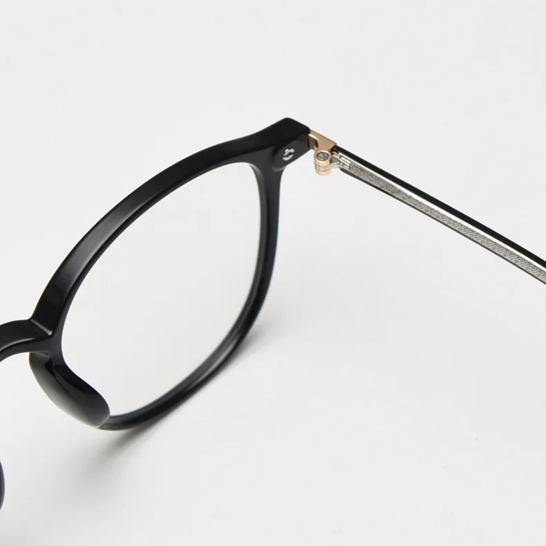 Korean Version of TR90 Net Red Round Flat Glasses Female Student Myopia Glasses Frame Trendy Male Literary Glasses Frame
