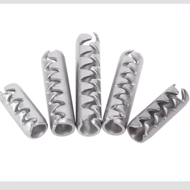 product factory direct supply high quality toothed slotted spring pins coiled parallel spring pins-62