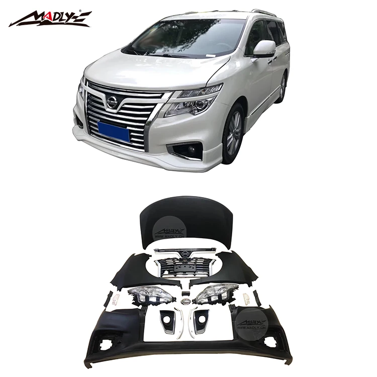 Top Factory Front Bumper Side Fenders Front Grill Body Kit For Nissan Quest Upgraded To Elgrand E52 Body Kits For Nissan Elgrand Buy Body Kit For Nissan Quest Quest Upgraded To Elgrand [ 750 x 750 Pixel ]