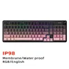 trois modes filaire sans fil 24g bluetooth-rgb-étanche