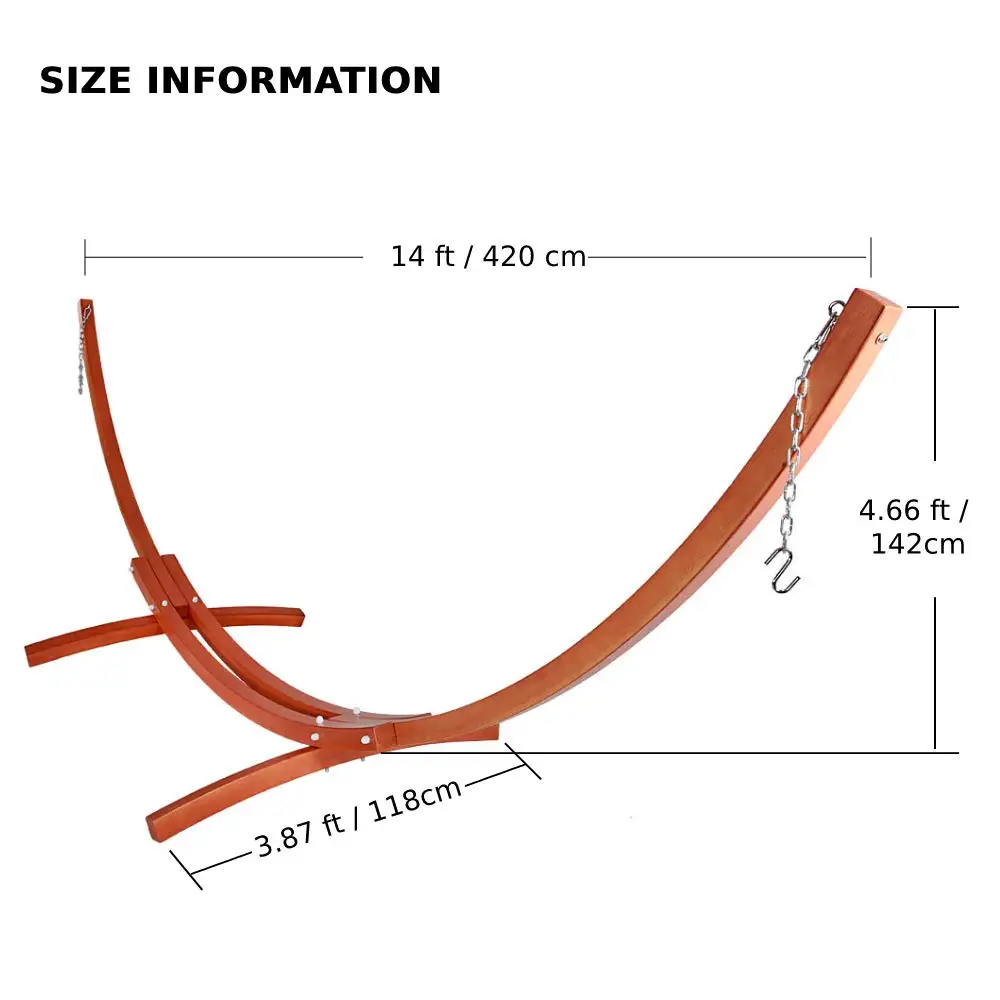 Longsen Outdoor Garden Backyard Double Hammock Frame Customize Size