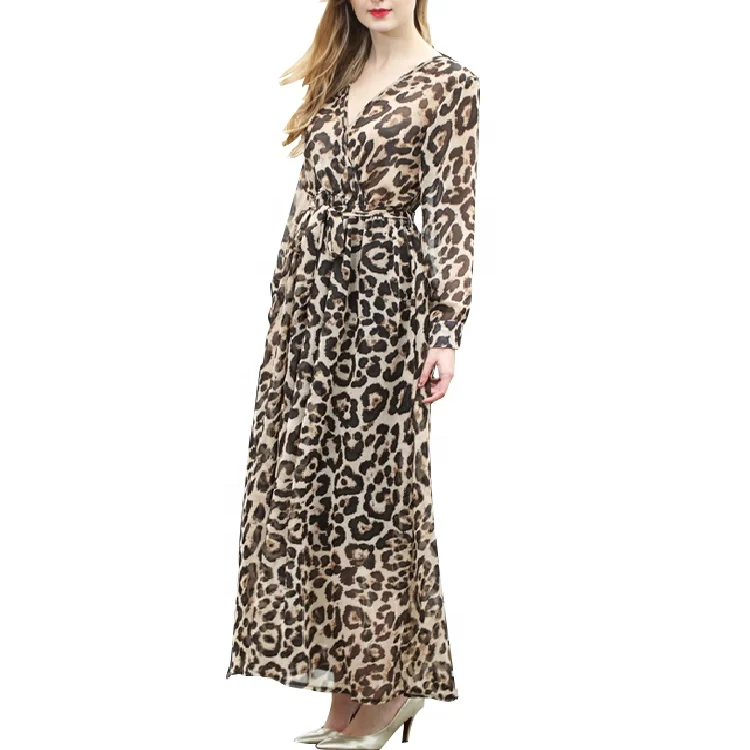 summer leopard print dress