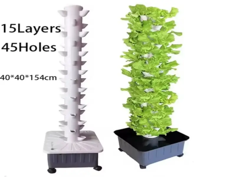 product garden hydroponic led light growing vertical farming tower hydroponic aeroponic vertical tower system-1