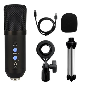 Alternative view of ASMR Microphone for Studio Recording Desktop Accessories for Laptop PC Zoom Meetings and Office Use Plug-and-Play