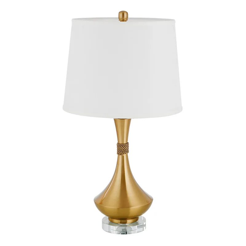 Hot Sale Gold Metal Side Modern Iron table Lamp Bedroom/living room/hotel bedside Dimmable table lamp