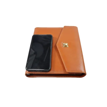 Business Notebook With Leather Cover Notebooks Promotional Product Notebook With Powerbank