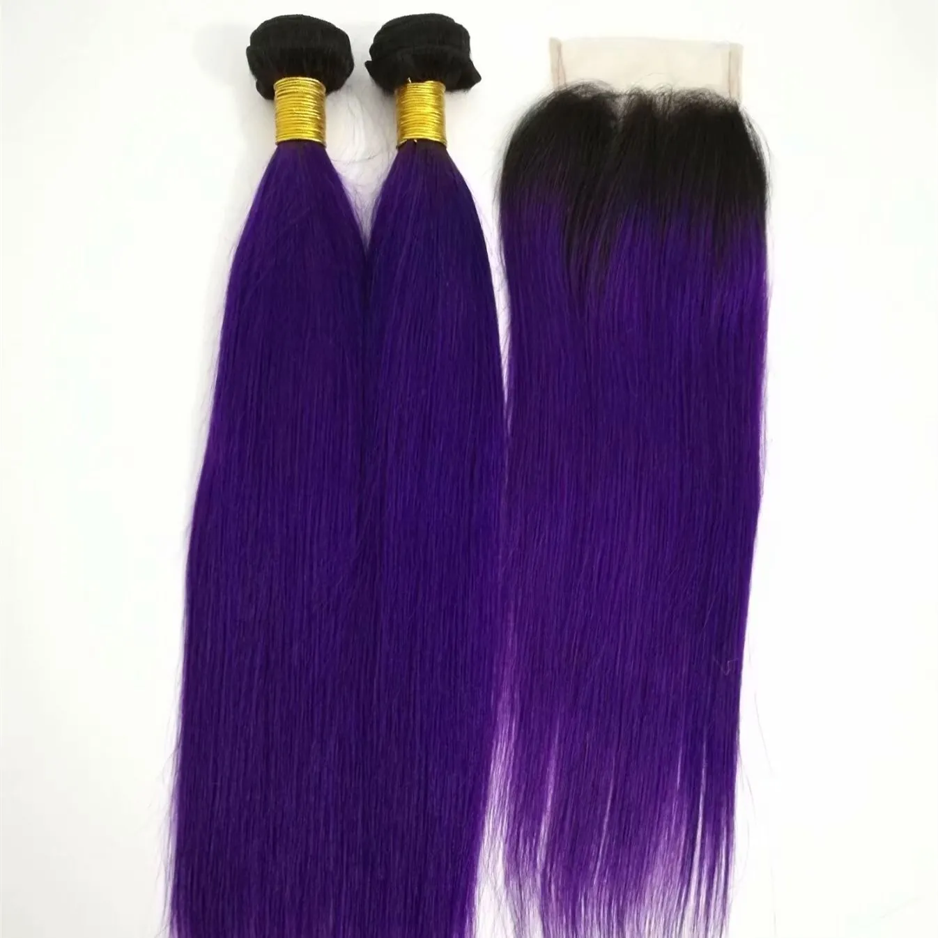 human hair extensions purple