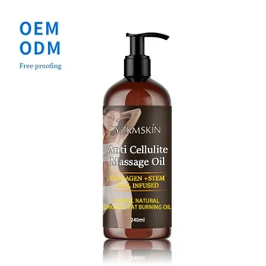 OEM ODM Body Massage Oil Plant Extract Loss Weight Private Label Fat burner Anti Cellulite Lemon Flower Fragrance Essential Oil
