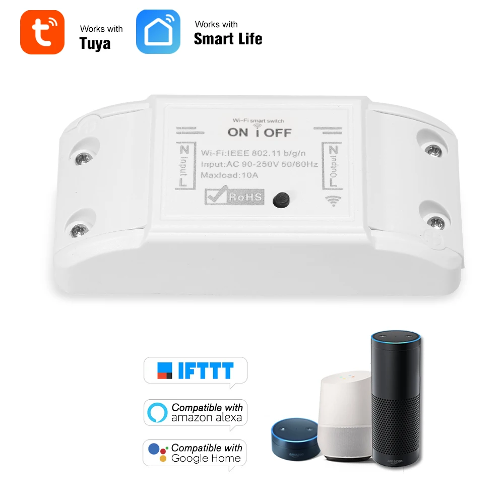 Smart Home Voice Control  Intelligent Wifi Wireless Remote Control Universal Relay Module Light Power Mini Switch