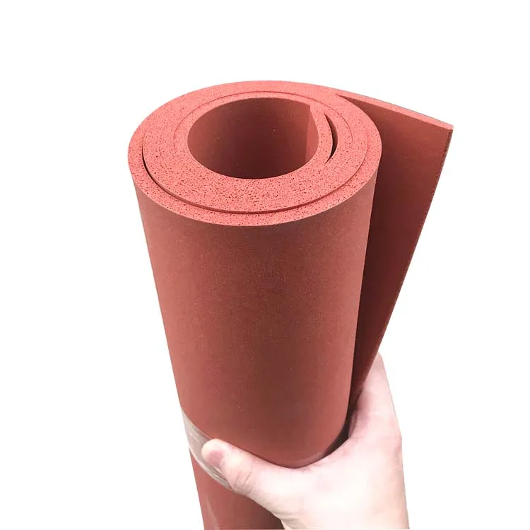 Factory Price Soft Red Texture Surface Sponge Silicone Foam Rubber Sheet for Hot Stamping