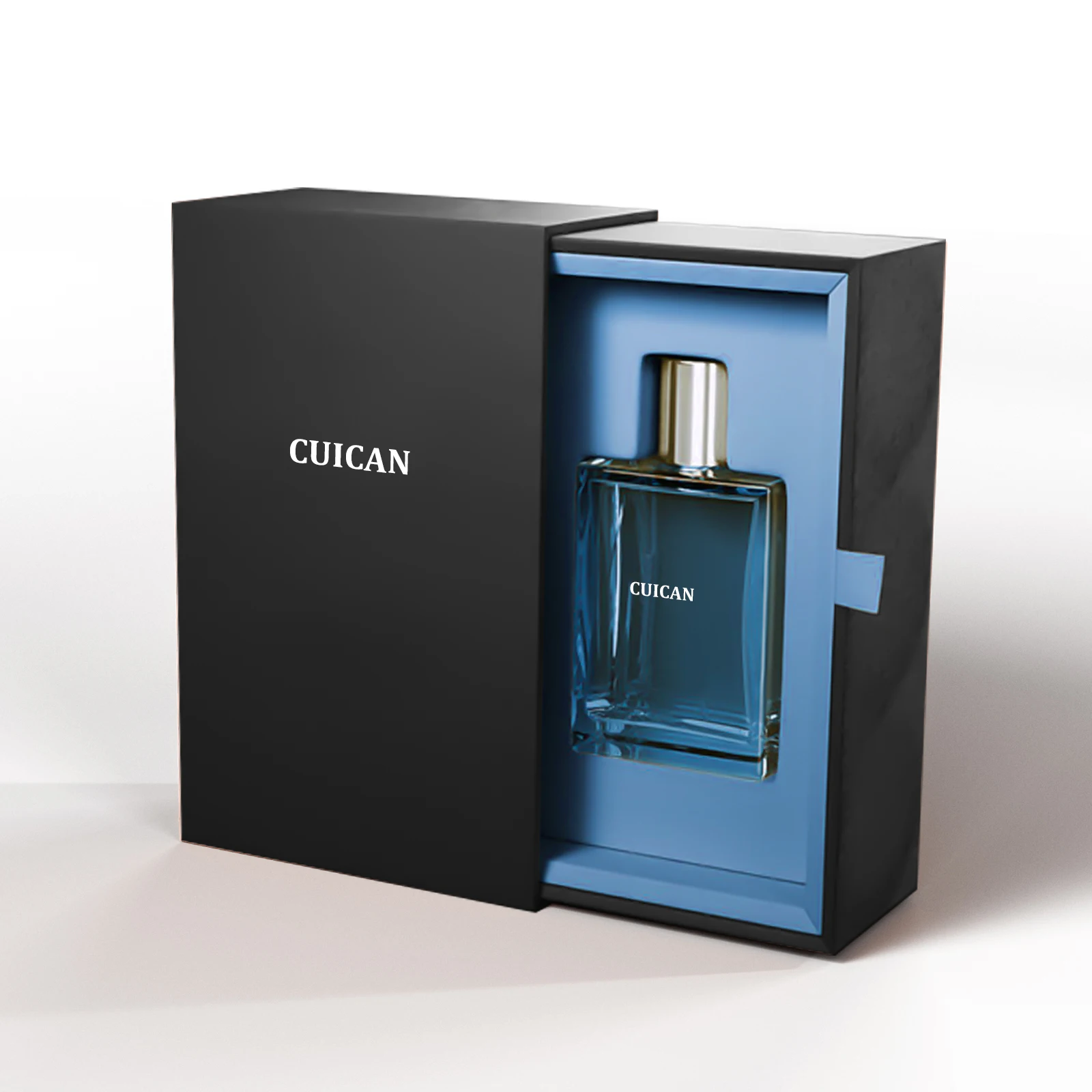 Individuelles Parfüm-Geschenkset 30 ml 50 ml 100 ml leere Glasparfümflasche mit filigranem Design Verpackungsbox