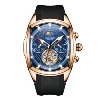 Rose Gold Case Blue Face