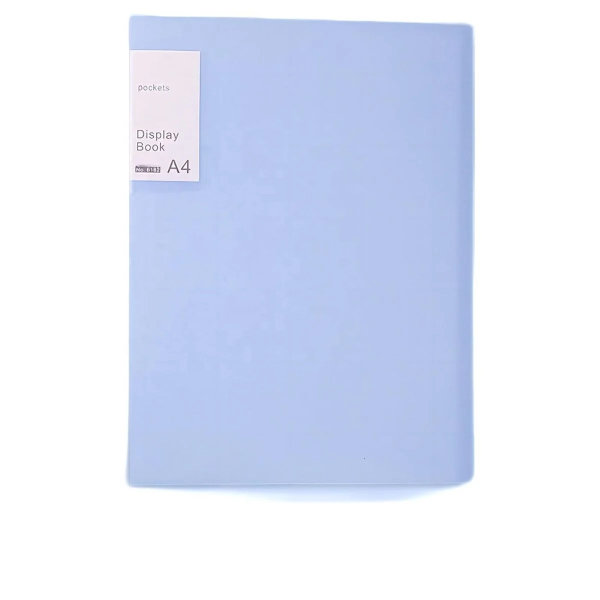 Filling Products File Documents Organizing Plastic Transparent Pocket Book with 60 Pages Candy Colors Logo Packing Customization