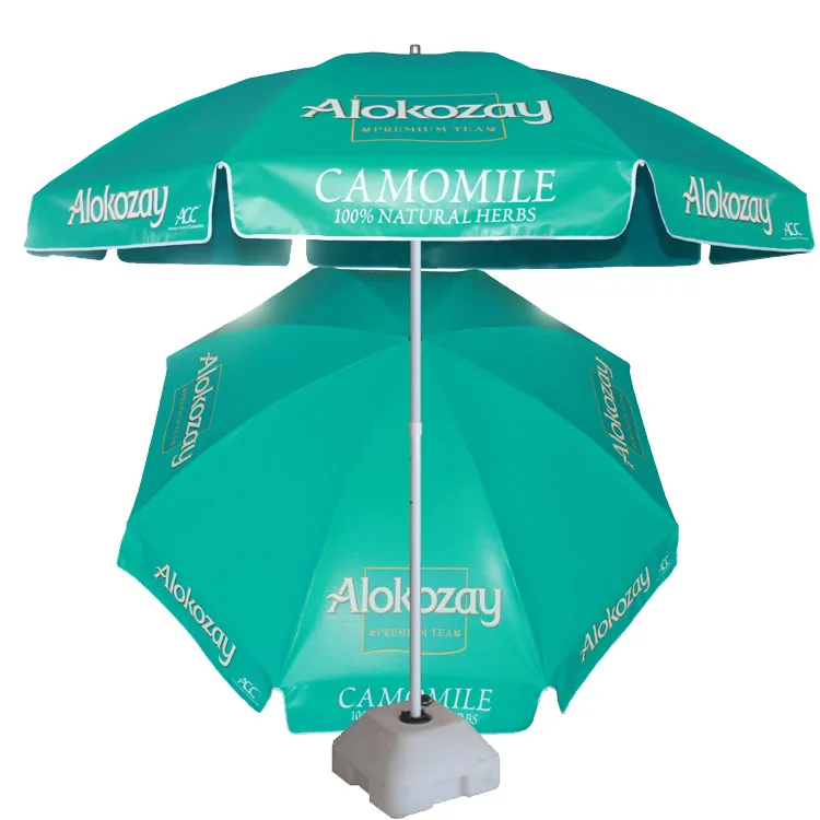 Large Market Umbrella with Windproof Mechanism, Tigo Advertising Beach Umbrella Parasol