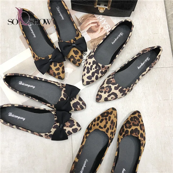 Women Fashion Shoes Wholesale 2022 Casual Flat New Model Leopard Print Shoes Women Buy Women