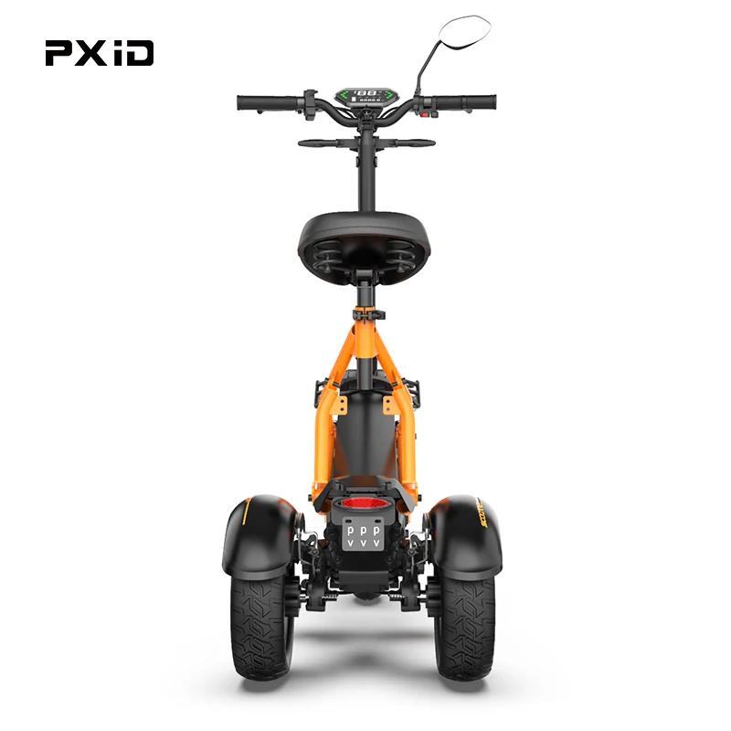 Retail Price PXID Fast Three Wheel Off Road Electric Scooter for Adults Food Delivery Three Wheel Electric Scooter