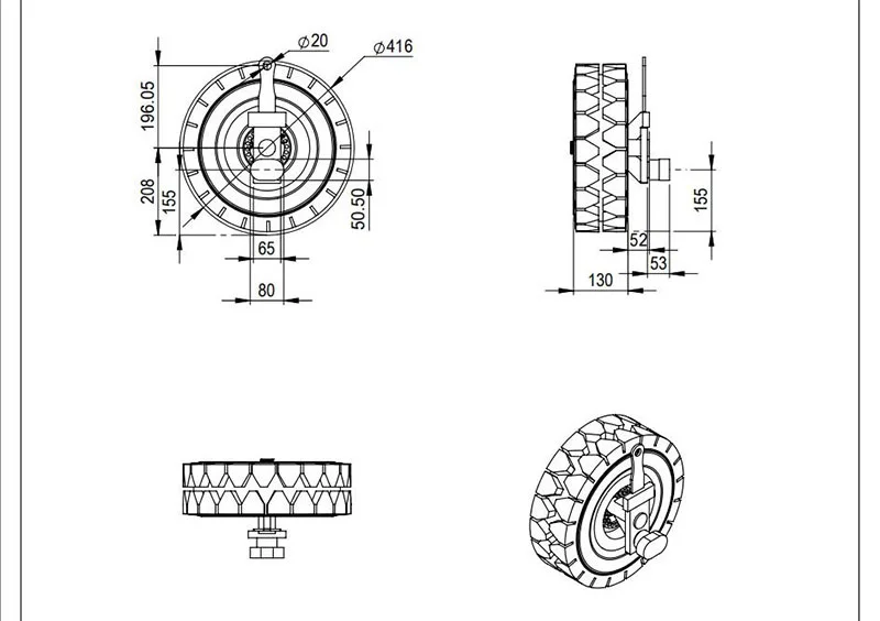 Super Heavy Duty Castor Wheels - ISO Shipping Container Support