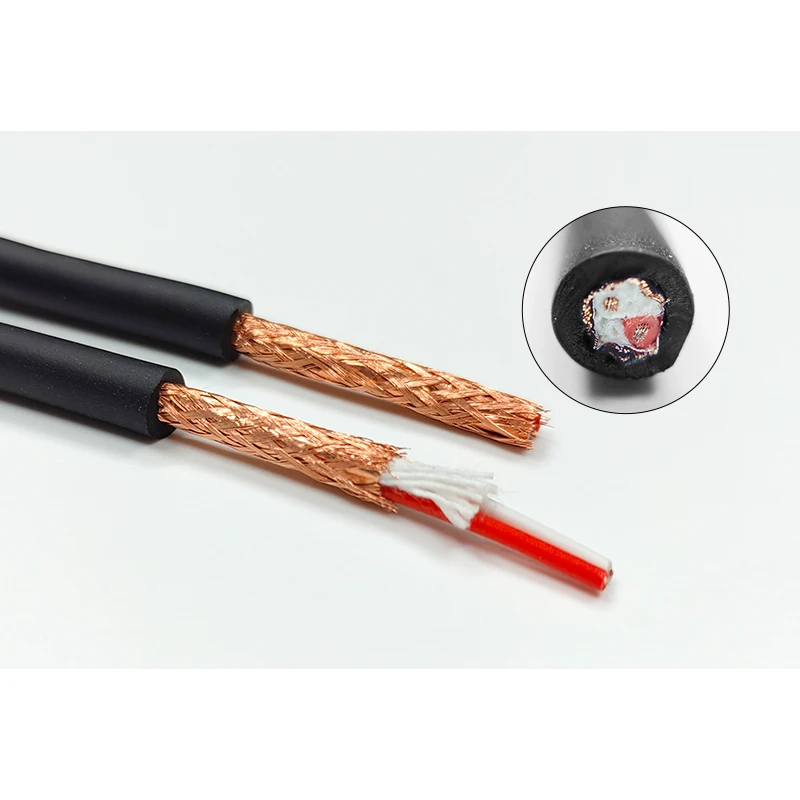 OFC Copper 2 Core 24AWG Twisted Shielded Microphone Cable Bulk 100M XLR Mic Cable Roll HIFI Audio DMX Consile Speaker Wire Cable