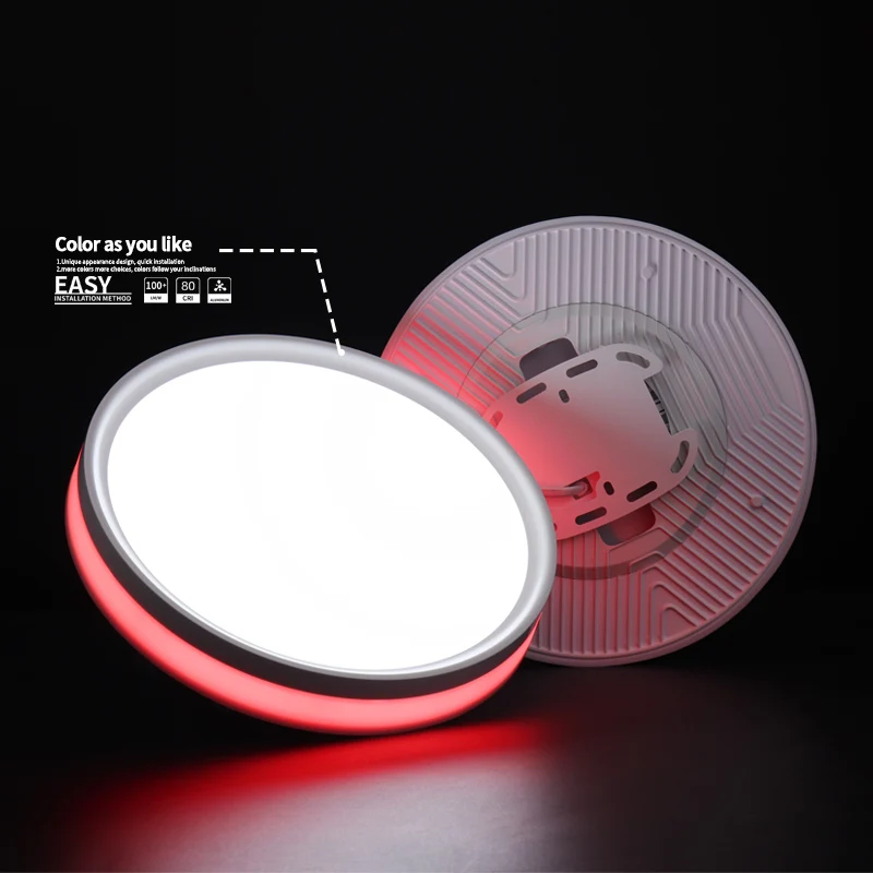 KEOU New Design Dual Color Dual Control RGB Color 24W 36W Led Panel Light