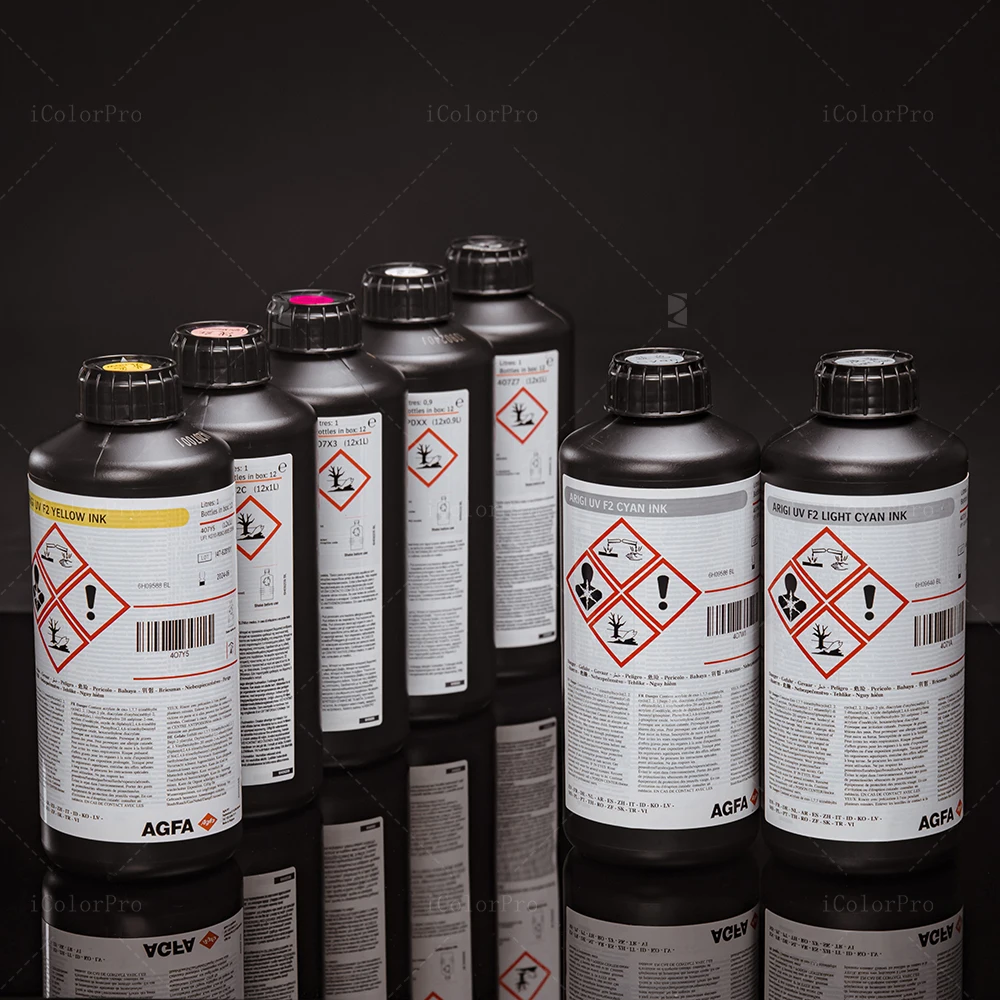 AGFA Soft Magenta UV LED Printing Ink for Toshiba Ricoh Gen5 Epson Konica KM1024 508GS Printhead Print Head Printer