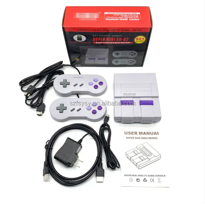 2025 Mini Classic Retro Games 8-bit Built-in 821 Home VIDEO Game Entertainment, HD Video Game Console HDMI Version Drop Shipping