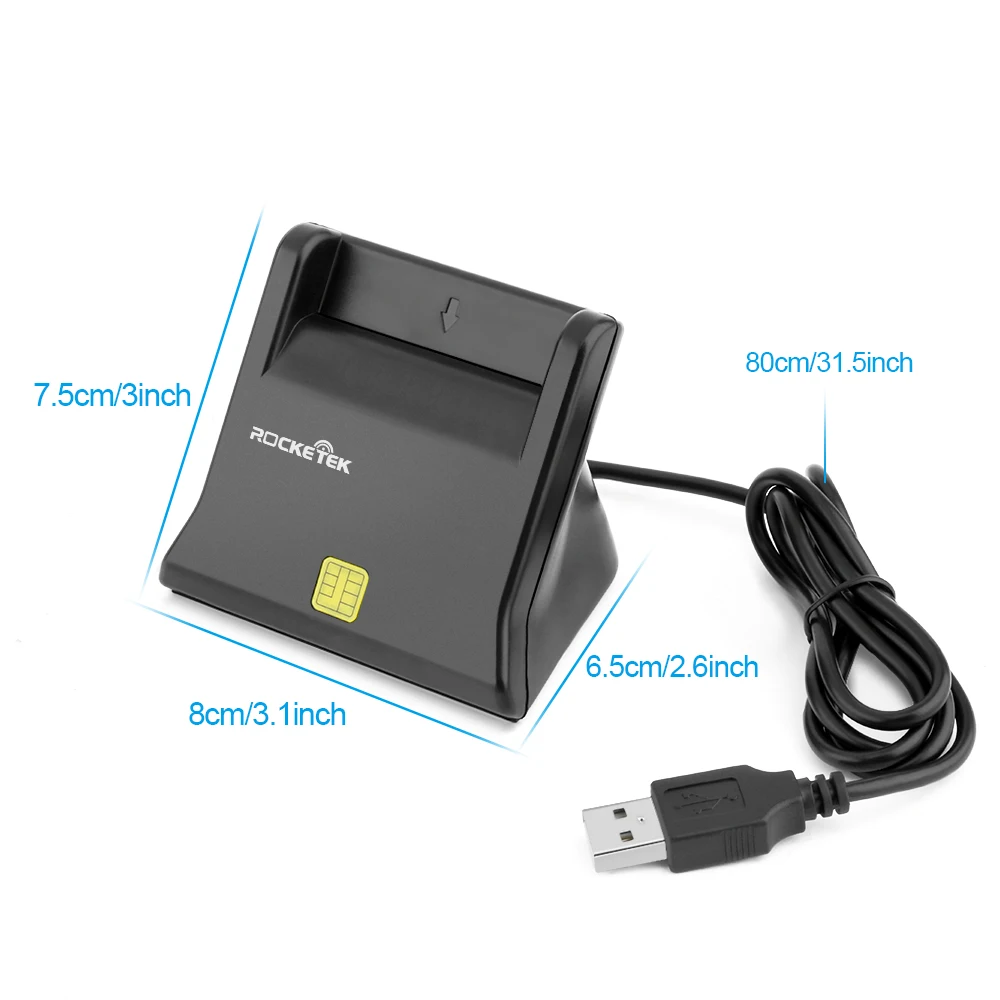 CAC EMV USB IC ID Smart Card Reader ISO 7816 Credit Smart Card Reader with SDK